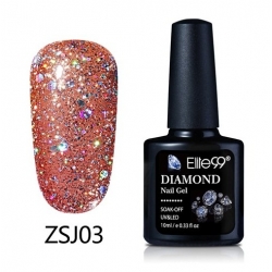 Гел Лак Диамантено Брокатен 10ml ZSJ03 Elite99